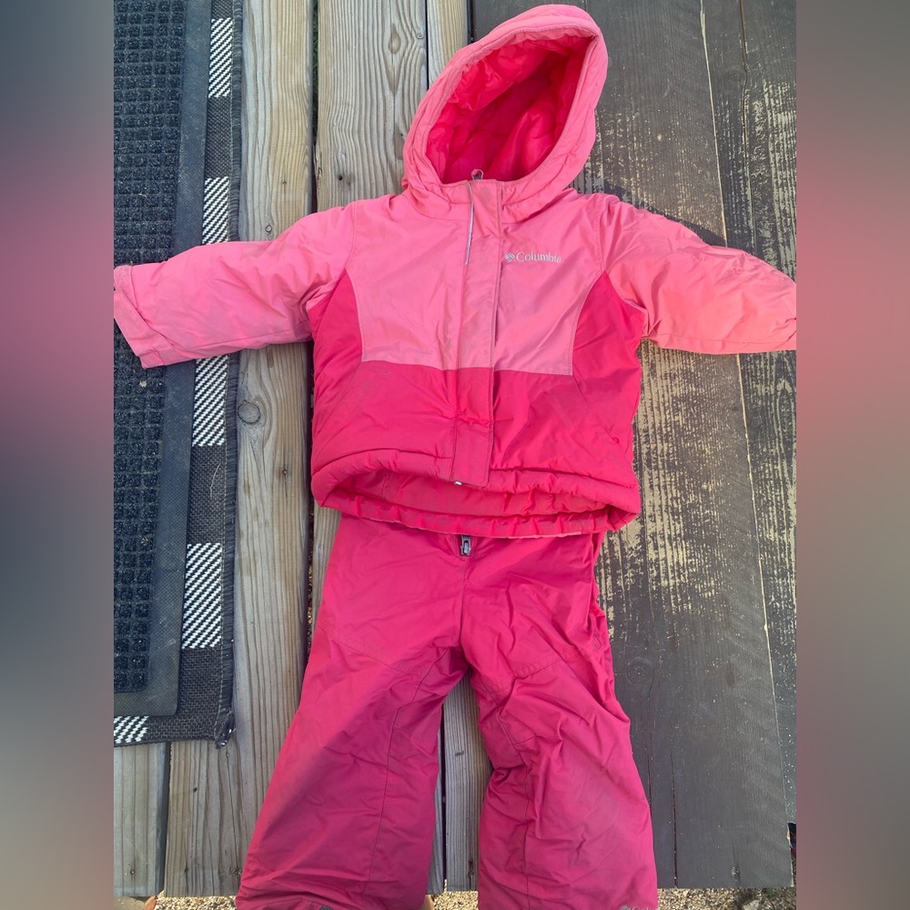 Girls Columbia winter jacket and snow pants